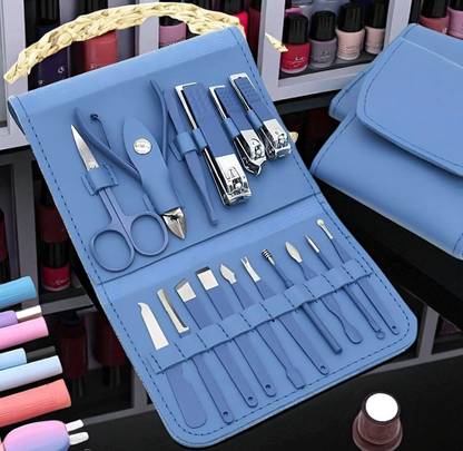 ShopDock All‑in‑One 16‑Piece Manicure Set: Nail Cutter, Ear Pick, Scissors