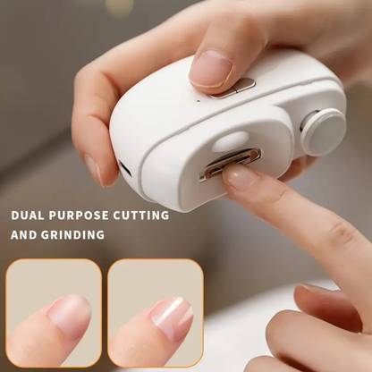 Kinzilla 2 in 1 Electric Nail Clipper File 2 Speeds Anti-Splash Electric Nail Trimmer