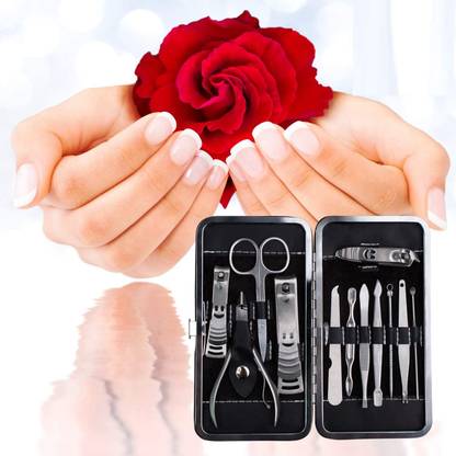 YUV'S 12 Piece Pedicure Set Manicure Kit |Nail Cutter |Foot Filer |Cuticle Remover Set
