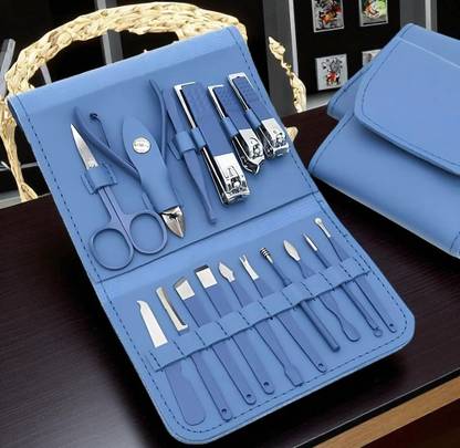 ShopDock Full Grooming Kit 16-in-1 – Scissors, Cuticle Tool, Knife