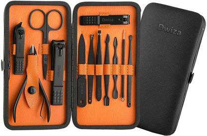 YNV TRADER 12 in 1 Professional Manicure & Pedicure Set With Leather Travel Case