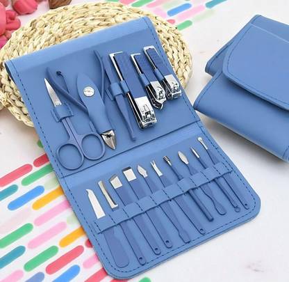 ShopDock Compact 16-in-1 Nail Kit with Scissors, Cutter, Ear Pick