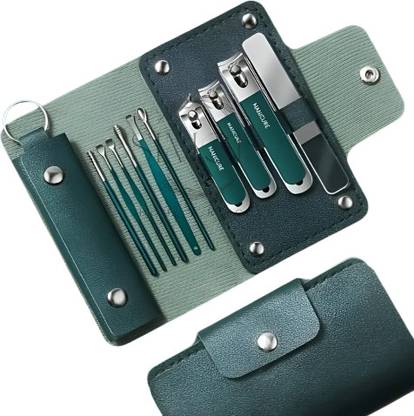 VARIYAENTERPRISE28 10 in 1 Nail Clipper Set Stainless Steel Nail Care Kit