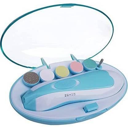 WAIRIT New Baby Nail File Electric,Baby Nail Trimmer with 6 Grinding Heads W132