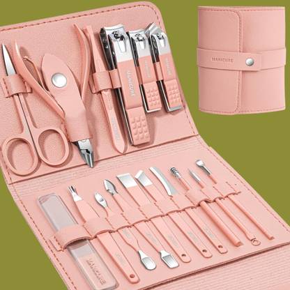 NARI DREAM 16 in 1 Stainless Steel Manicure and Pedicure Tools Kits set (Set of 16)K1