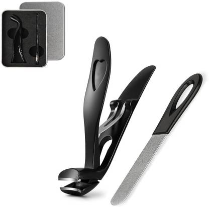 maycreate Senior Friendly Thick Nail Clipper Wide Opening Ergonomic Spring Design