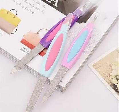 PKM Nail Filer And Buffer For Women Set Of 2 (Size 7 Inch)