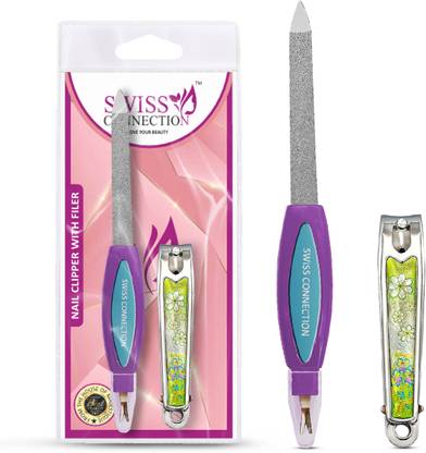 SCN Nail Clipper Set – Stainless Steel Fingernails & Nail File Sharp Nail Cutter,