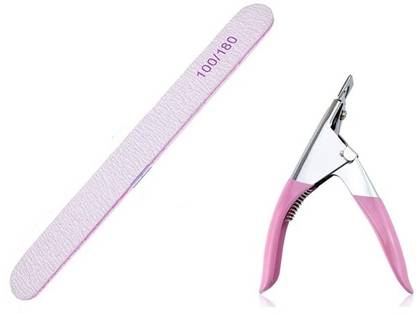 Lusty soul Nail Double Sided Buffer With Nail Tip Cliper Tool