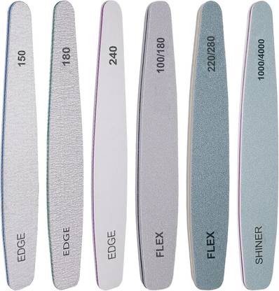 RUBYFACE Nail File Double Side Sanding Buffer Block Gel Nail Files Manicure Tools