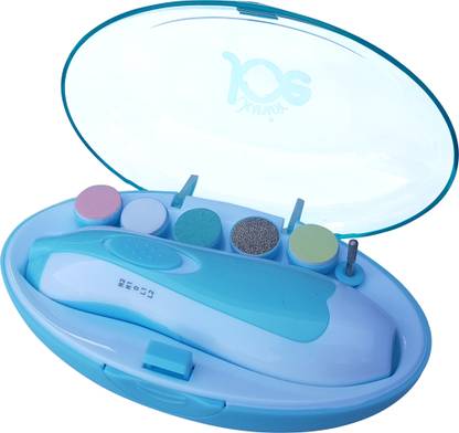 JUNIOR JOE Electric Baby Nail Trimmer File Manicure Set with Light Safe Nail Clippers Kit Newborn Grooming kit For Kids and Adults