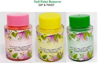 Emijun nail paint remover sponge jar dip and twist combo 3