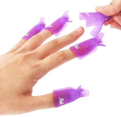 Rinpoche Plastic Acrylic Nail Art Soak Off Cap Clip Nail Soak Clips