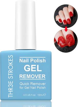 THR3E STROKES Gel Nail Polish Remover, Professional Gel Polish Remover for Nails, No Need Foil