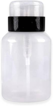 Hair line Push Down Pump Dispenser Nail Art Polish n Makeup Remover Pumping Empty Bottle