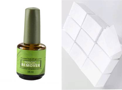 RANORE Magic Remover Nail Gel Polish With Cotten Wipes Pads Combo Set