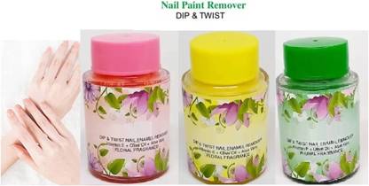 YAWI Best 3pack nail paint remover dip and twist nail polish remover
