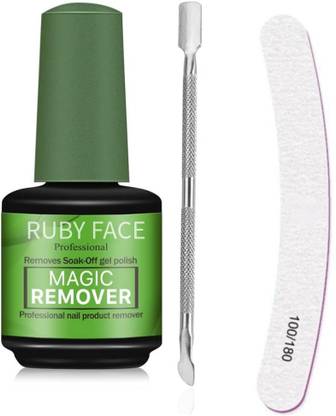 RUBY FACE Gel Nail Polish Remover, Peel off in 3-5 Min, Quick & Easy Removes Gel Nail
