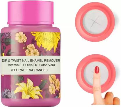 EVERERIN nail paint remover sponge jar dip and twist remover