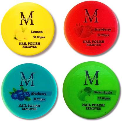 MIshaya Nail Paint Remover Wipes Pack of 4