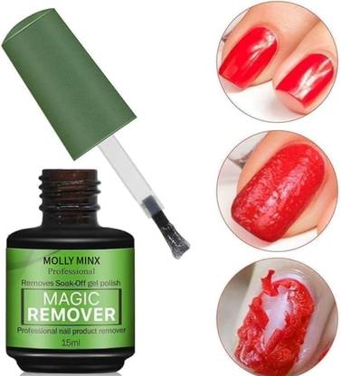 MOLLY MINX Magic Remover Gel Nail Polish Remover Within 2-3 Mins Nail Polish Easy Removal