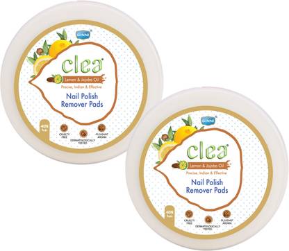 Clea Lemon and Jojoba Oil Nail Polish Remover Pads (Pack of 2)