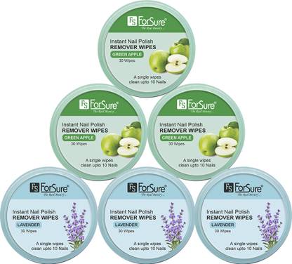 ForSure Nail Polish Remover Wipes Pack of 6_C6