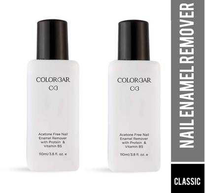 COLORBAR Acetone Free Nail Enamel Remover 110ml Pack of 2