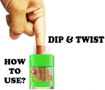 THTC Dip & Twist Instant Nail Polish Remover Green Color