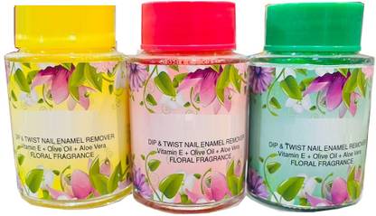 Latixmat Nail Polish Remover Dip and Twist Enamel Remover With Vitamin E MULTICOLOR