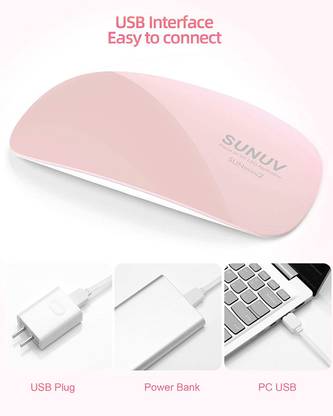 new sparsh Raksha Sun Mini LED UV Nail Polish Dryer, Mini Fordable Nail Lamp Nail Polish Dryer