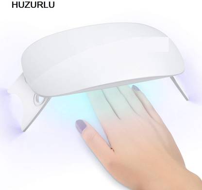 HUZURLU 6W LED UV Nail Polish Dryer Curing Lamp Light Portable for Gel Based Polishes Nail Polish Dryer