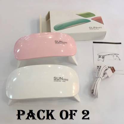 My Machine (2 PCS) Automatic Nail Dryer Art 6W Tool LED UV Lamp Nail Dryer Machine Nail Polish Dryer