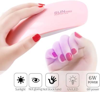 My Machine UV RESIN LIGHT SUNmini LED UV Nail Polish Dryer, Mini Foldable Nail Lamp MM-02 Nail Polish Dryer