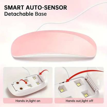 GULGLOW99 UV LED Nail Lamp, Portable Gel Light Mouse Shape Pocket Size Nail Dryer Nail Polish Dryer