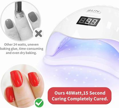 PROREDCHERRY 48w 24 LEDs Automatic Sensor LED UV Nail Dryer Nail Curing Nail Art Lamp Nail Polish Dryer