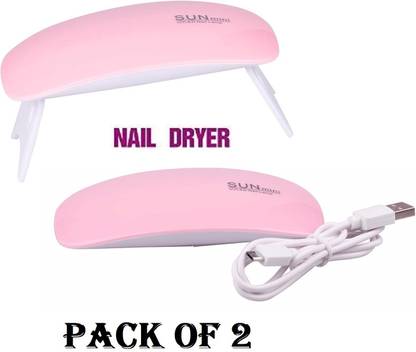 My Machine Automatic Nail Dryer Art 6W Tool LED UV Lamp Nail Dryer Machine (2 QTY) Nail Polish Dryer