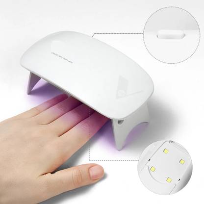 Jiwoo Mini LED Curing Lamp Light Portable for Gel Based Polishes Nail Polish Dryer Nail Polish Dryer