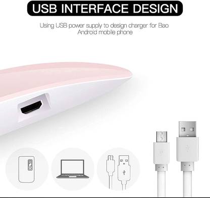 QUEENOX Portable UV Nail Lamp USB Nail Dryer Machine with Handy Mini Size Mouse Shape-03 Nail Polish Dryer