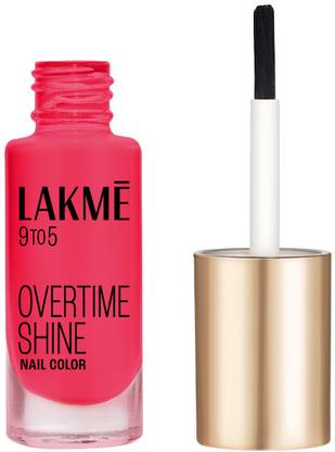 Lakmé 9 to 5 Primer + Gloss Nail Colour RedCarnival