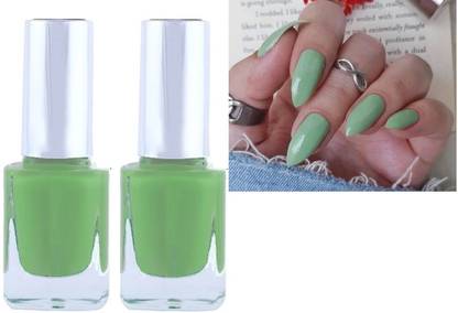 AFARAXIA Best Quick Dry Nail Polish for smooth and shiny nails2 Light green
