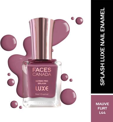 FACES CANADA Ultime Pro Splash Luxe Nail Enamel | Glossy Finish | Quick Drying Mauve Flirt (L44)