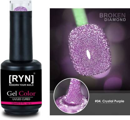 kulis Colorful Disco Reflective Glitter UV Gel Nail Polish UV Lamp Cured Gel R4 - 15ml Shade Code: R4