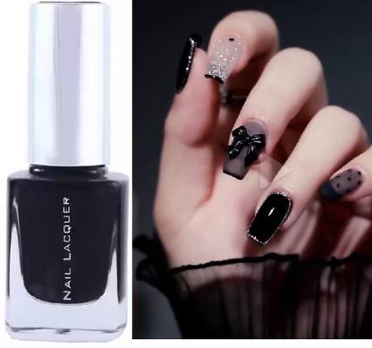 GABBU NAIL PAINT FOR STYLING NAILS DARK SHINY BLACK black