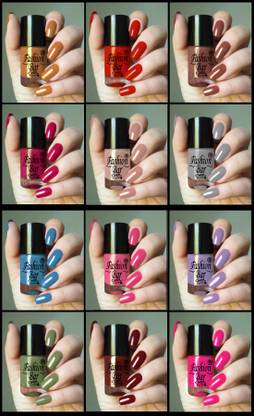 Fashion Bar Neon Nail Polish Combo 08 Multicolor