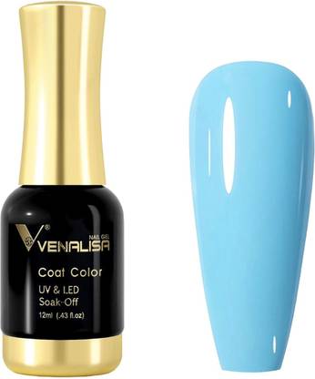 VENALISA Gel Nail Polish, 12ml Ice-Snow Blue Color Soak Off UV Nail Gel Polish Nail Art Ice-Snow Blue