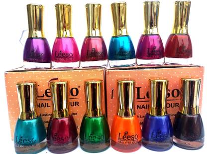 leeso Nail Paint Nuber 12ml, Disco Combo pack Disco