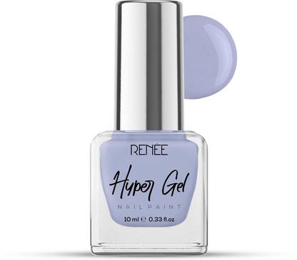 Renee Hyper Gel Nail Paint Baby Blue, Chip Resisting Formula, High Shine Polish Baby Blue