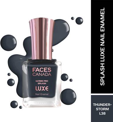 FACES CANADA Ultime Pro Splash Luxe Nail Enamel | Glossy Finish | Quick Drying Thunderstorm (L38)