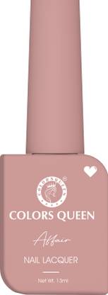 COLORS QUEEN Affair Matte Nail Lacquer, Chip Resisting, Long Lasting & Quick Dry Nail Polish 02 - Rusty Nude